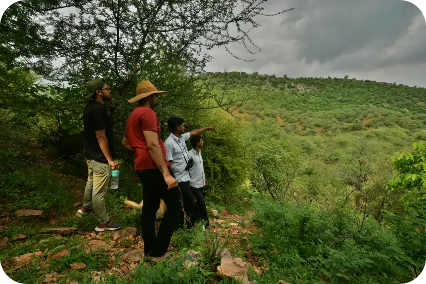 Early Morning Walk & <br>Temple Aarti
